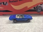 Vintage Hot Wheels redline custom Firebird blue HK Grey interior