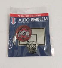 Ohio State Chrome Basketball Auto Emblem Premium Edition NCAA Buckeys SEALED HTF