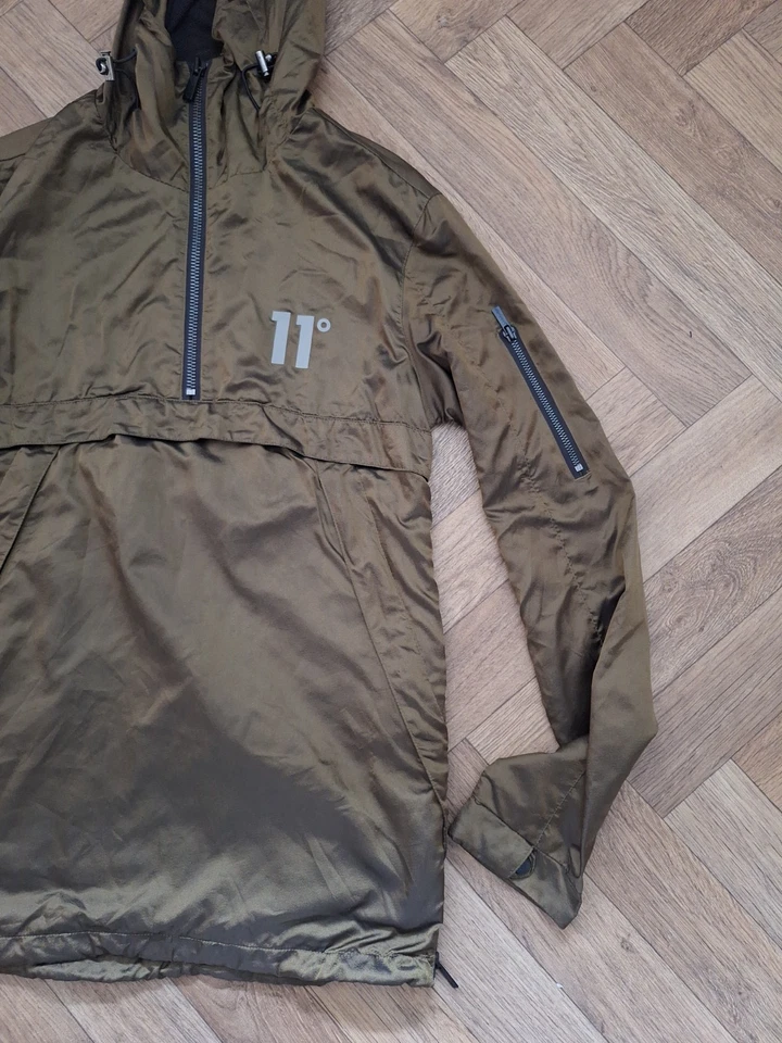 Pullover con capucha Mend verde 11 grados huracán talla Uk pequeño Foto 3 de 4