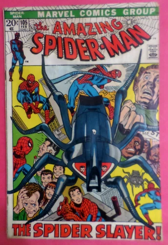 Amazing Spider-man  105 Bronze Age  1972 Spider Slayer VG+