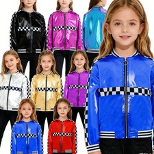 Girls Costume Theme Coat Dance Jacket Stage Dress Up Performance Halloween Jazz