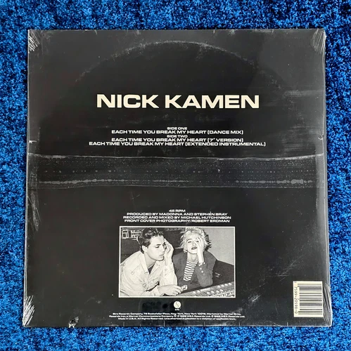MADONNA EACH TIME YOU BREAK MY HEART NICK KAMEN SEALED 12'' VINYL US PROMO CUT