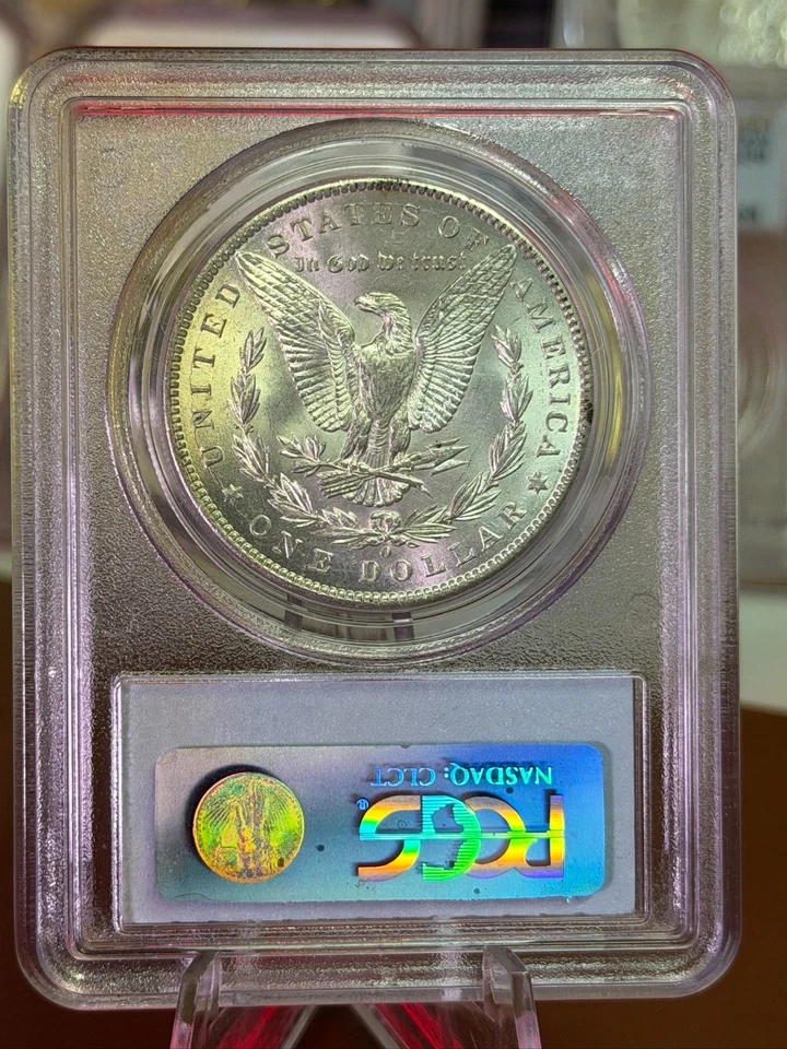 1899-O Morgan Dollar • PCGS AU58 • Lustrous Near-Mint “Slider” - Image 2 of 2