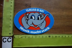 Alter Aufkleber Musik HiFi Audio TV Lautsprecher YAMAHA HiFi