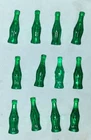 12 Vintage Hard Plastic Coca-Cola Toy Bottles 1 1/2"