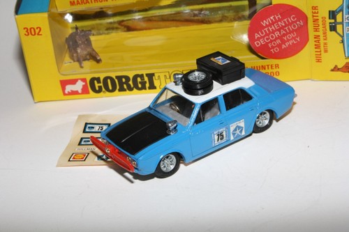 Corgi 302 Hillman Hunter Rally car, Mint in VNM Original Box - Picture 6 of 8