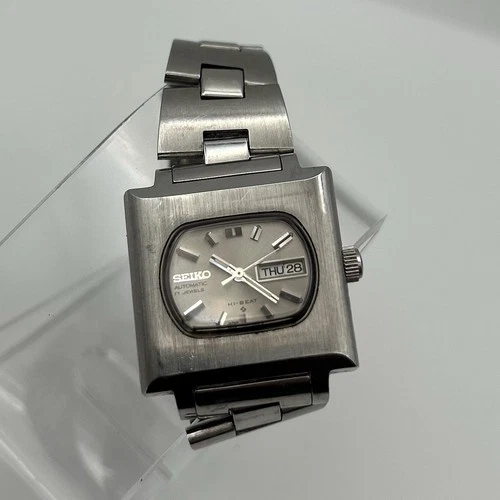 Rare Vintage Seiko Hi-Beat 2906-7000 Automatic Day/Date 26mm Ladies Watch runs