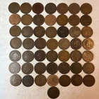 Indian Head Penny Roll of 50 ALL Dated 1880-89 FULL ROLL#3A