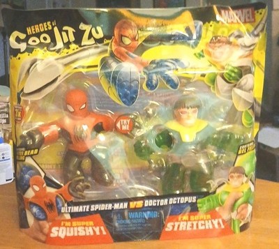 Heroes of Goo Jit Zu Marvel Spider-man Vs Doctor Octopus 2 Pack Sealed!