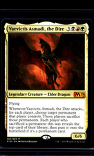 2018 MTG Magic The Gathering M19 Core Set 2019 #225 Vaevictis Asmadi the Dire LP