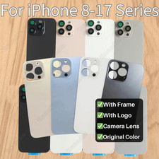 Back Glass Replacement Lot Big Hole With Frame For iPhone17 16 15 14 13 12 11 XR