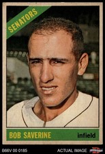 1966 Topps Venezuelan #312 Bob Saverine Senators 4.5 - VG/EX+
