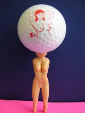 Naked Lady Golf Ball & naked lady golf tee Set Cartoon Novelty Gag Gift