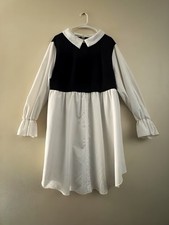 SHEIN Sweater Shirt Dress Black And White Women’s Size 4xl (22)