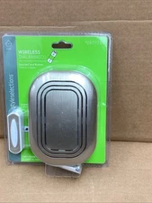 Style Selections SS-7399-03 Wireless Satin Nickel Doorbell W/ Button 6 Chimes