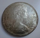 1966 Canada $1 Dollar Coin 80% Silver 0.8 oz