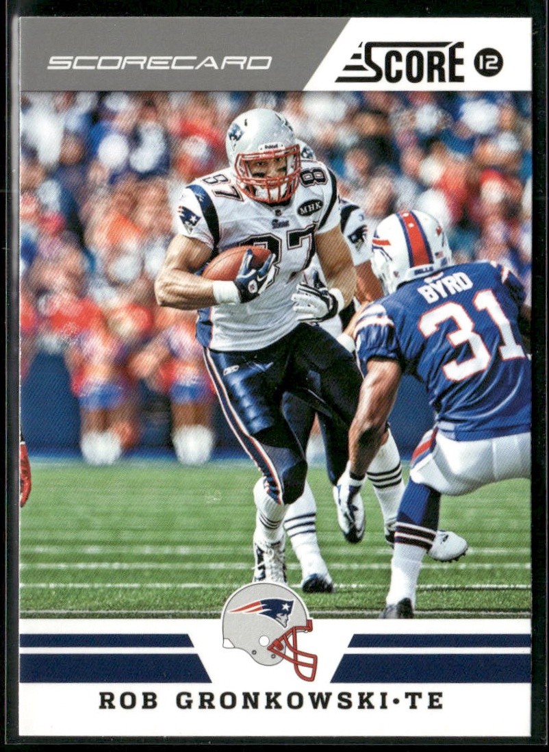 Rob Gronkowski 2012 Score Scorecard #156