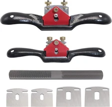 2pcs 9 10 Adjustable Spokeshave With Replacement Blades And 4way Rasp File Man