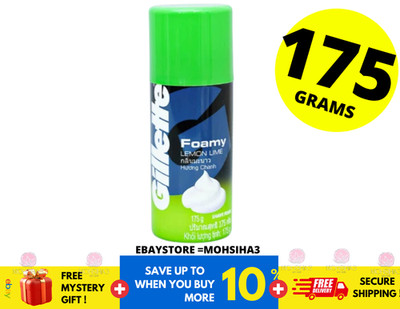 GILLETTE Foamy Lemon Lime Shaving Cream Refreshing 175g
