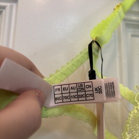 Agent Provocateur Jayce Bra In Neon Lemon BNWT 32C Festival Lingerie