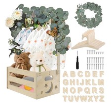 BNWT GIOTUK Wooden Baby Shower Crate Closet CG U04