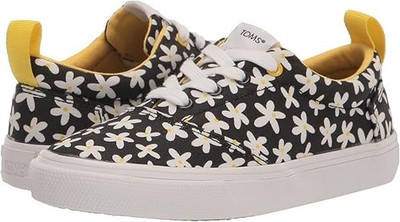 TOMS Mädchen Sneaker Alpargata Fenix Schnürer schwarz Sun Daisies - UK3,5 EU36,5