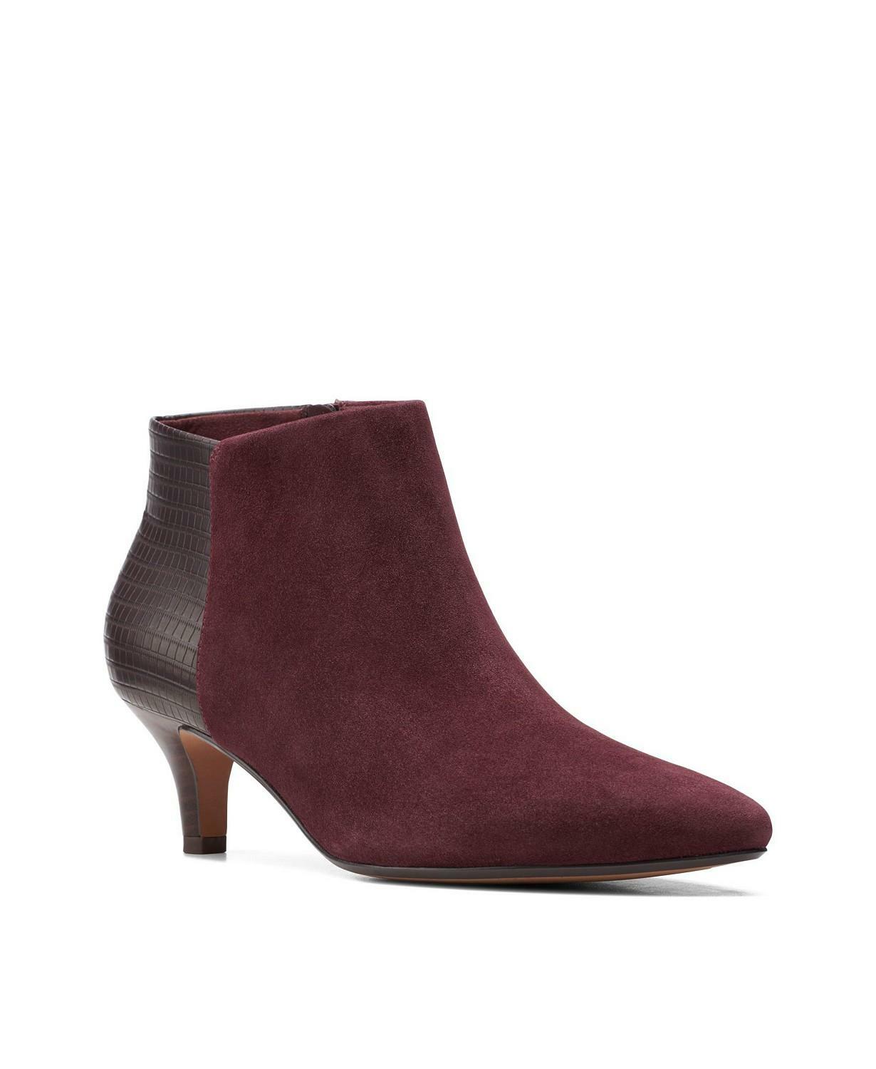 Clarks Collection Women's Linvale Sea Boots - Burgundy