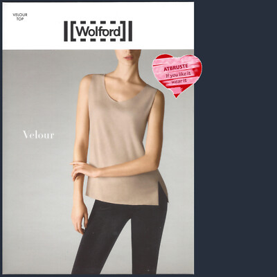 Wolford Velour Top   XS   midnight ... aus weichem waschbarem Faux Velours Leder