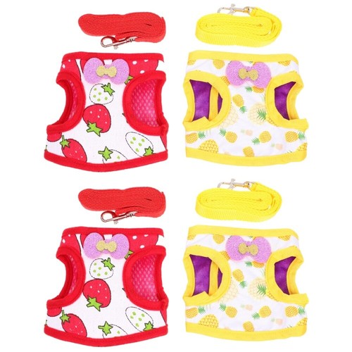 2 Pieces Kaninchengurt -Traktionsseil Hasengeschirr Bunny Vest -Geschirr - Bild 12 von 12