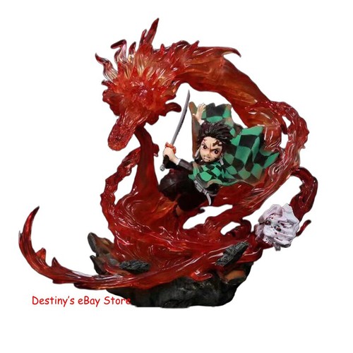Demon Slayer Kamado Tanjirou LED Night Light Figure Statue Model Toy Gift 30cm - Picture 12 of 12