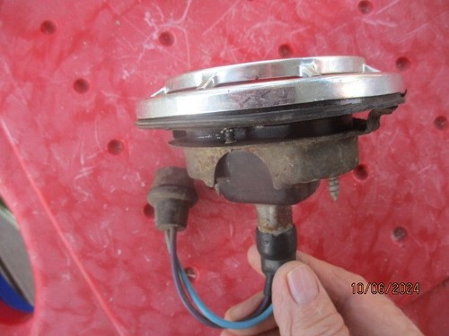 1962 Chevy Corvair sedan tail lamp assembly w. inner mount plate a good used - Picture 3 of 5