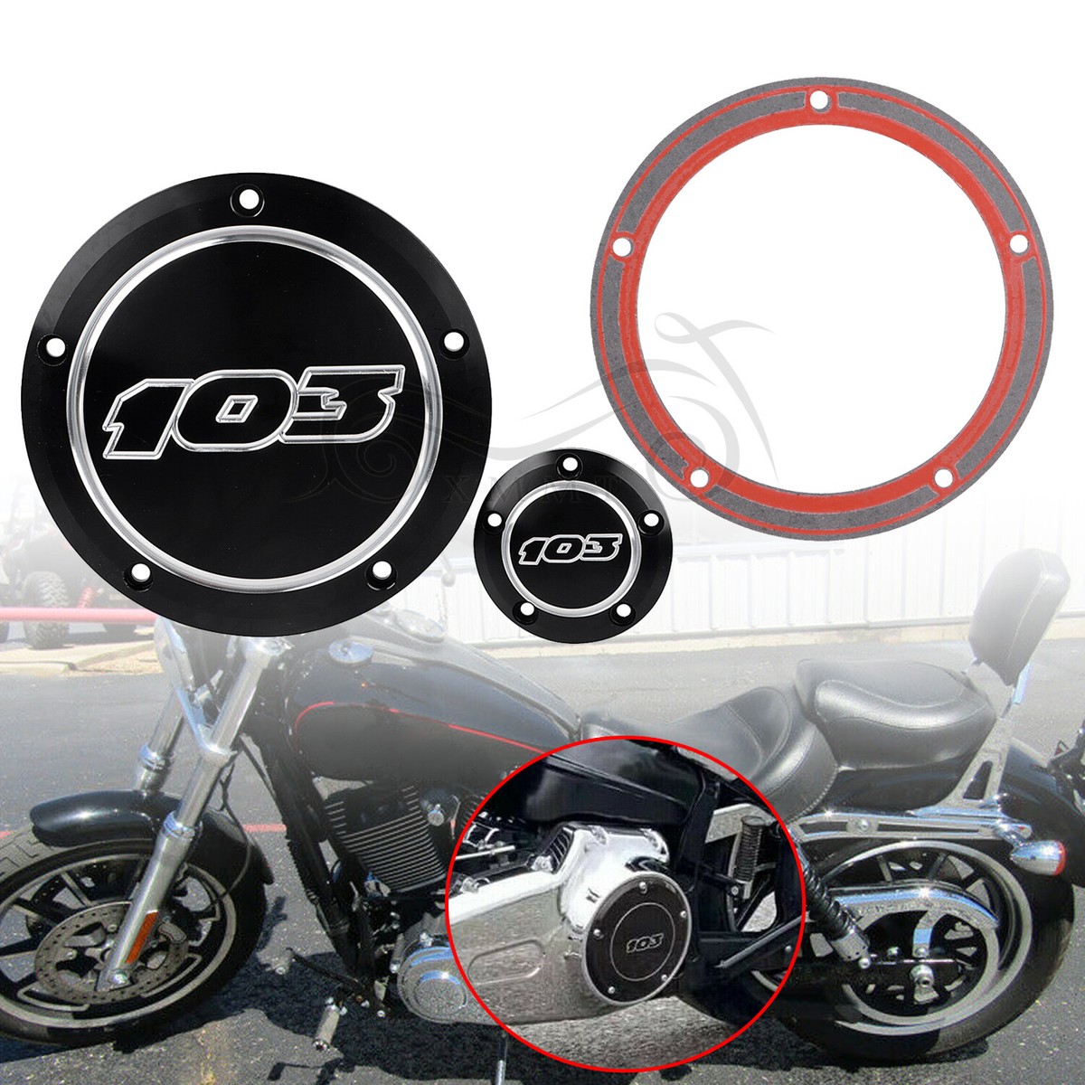 For Harley Dyna Softail Electra Glide Road King FLHX CNC 103 For Harley Dyna Softail Electra Glide Road King FLHX CNC 103