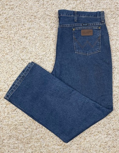 Wrangler Jeans Men's size 40x30 Slim Fit Straight Leg Cool Vantage Blue - Picture 2 of 22