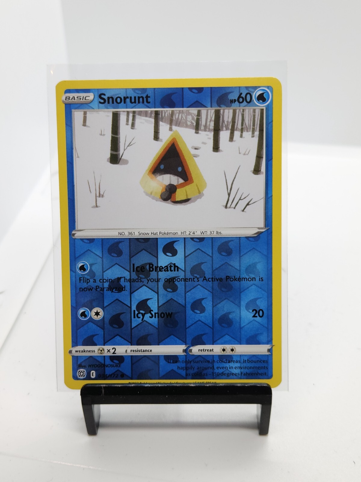 Pokemon TCG Snorunt Reverse Holo Common Brilliant Stars 34/172