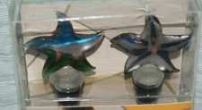 Art Glass 2-Starfish Fish Coastal Collection Bottle Stopper NEW Fast Shipping