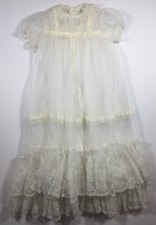Vtg Layette Baby Doll Robe