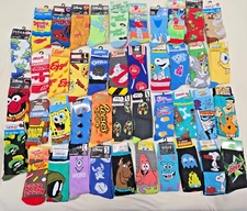 Candy Food Crazy Sock Mens Size 6-12 Crew SOCKS Novelty Gift Cereal Fun Movie