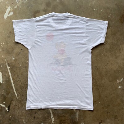 70s VINTAGE DISNEYLAND WINNIE THE POOH DISNEY T-SHIRT SZ S PAPER