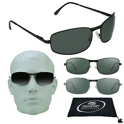 Mens Big & Tall Sunglasses Extra Large XL Wide Fit Metal Frame Big Head ...