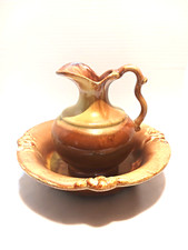 Vintage Haeger USA Farmhouse Ceramic Pitcher ...
