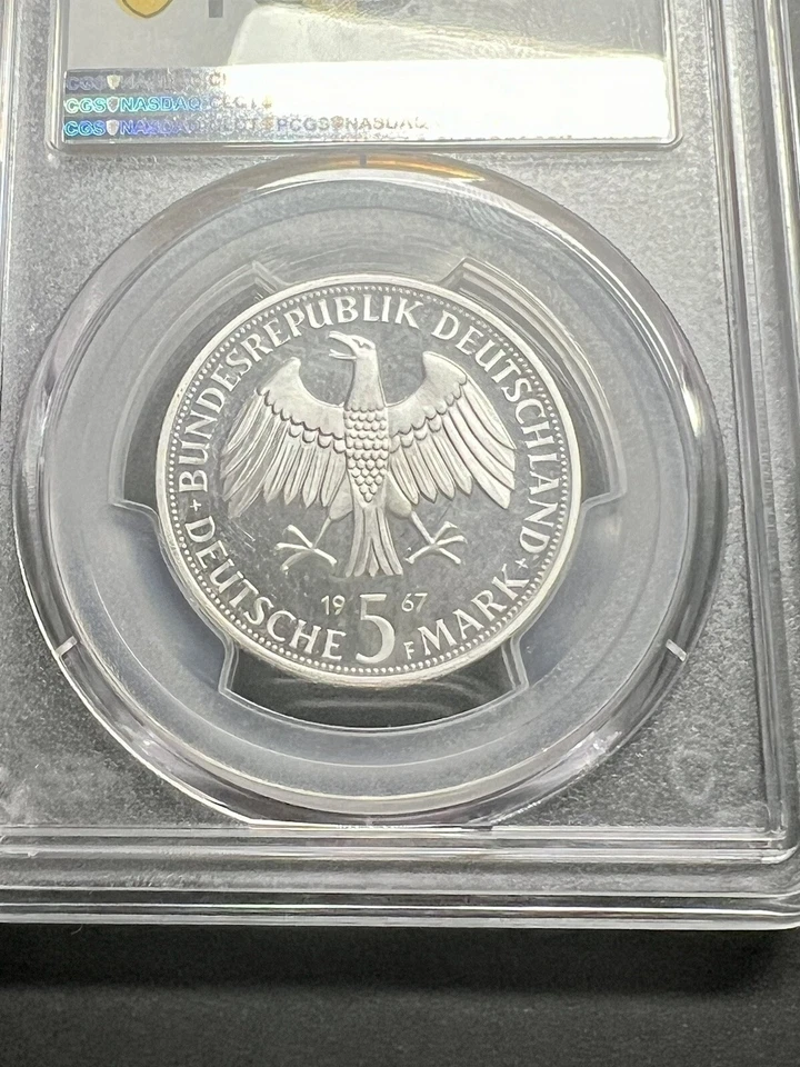 GERMANY. 1967, 5 Mark, Silver, F - PCGS PR67 - W&A von Humboldt, Stuttgart - Image 4 of 4