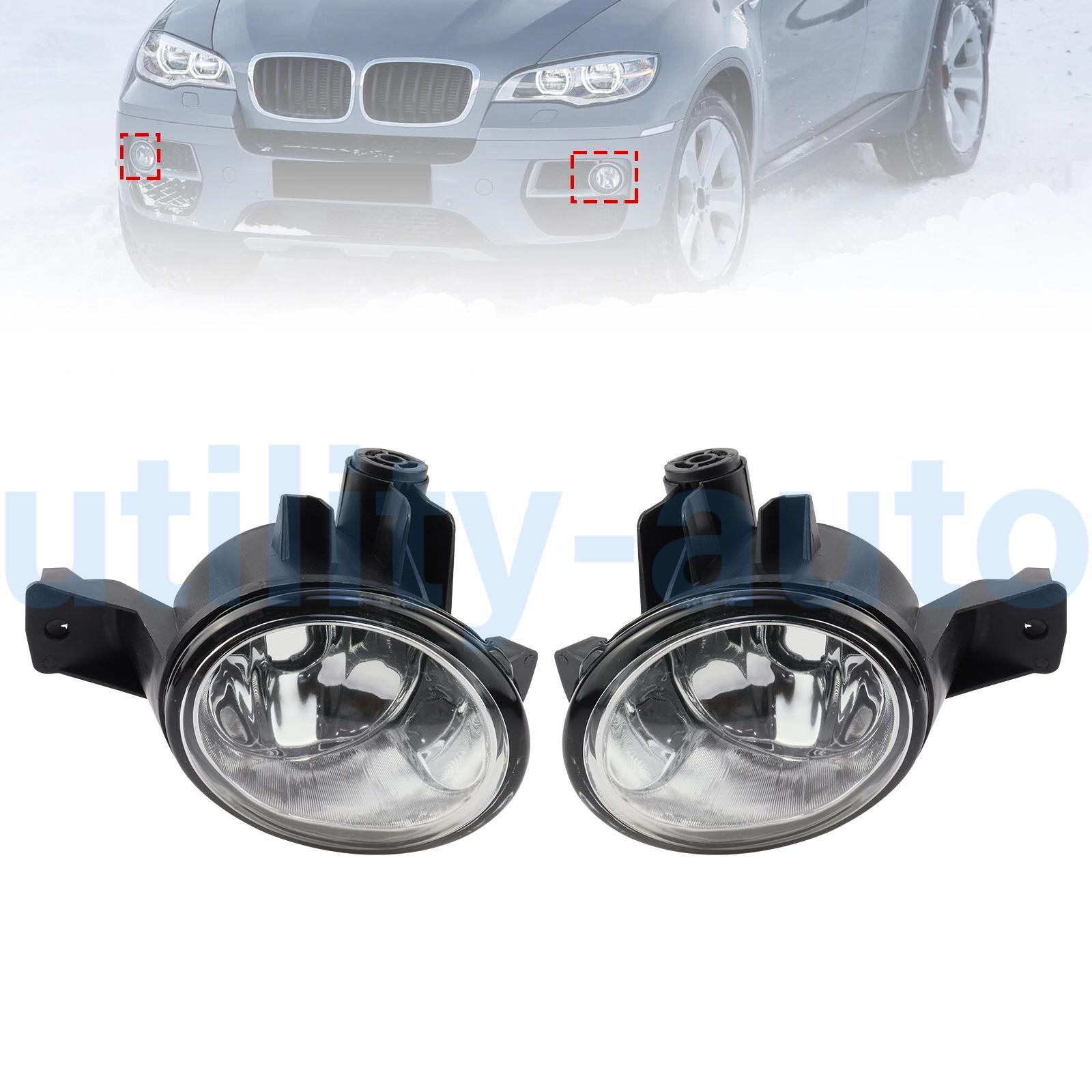 2pcs Front Fog Light Lamp With Bulb Left+Right Kit for BMW X6 E71 E72 2008-2013