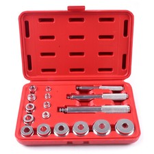 Auto Bearing Race Seal Driver Set Wheel Axle Bearings Puller Install 17pcs