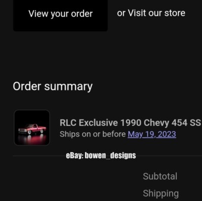 Hot Wheels 2023 RLC Exclusive 1990 Chevy SS 454 Rosso Bella Carta Hot Wheels 2023 RLC Exclusive 1990 Chevy SS 454 Rosso Bella Carta