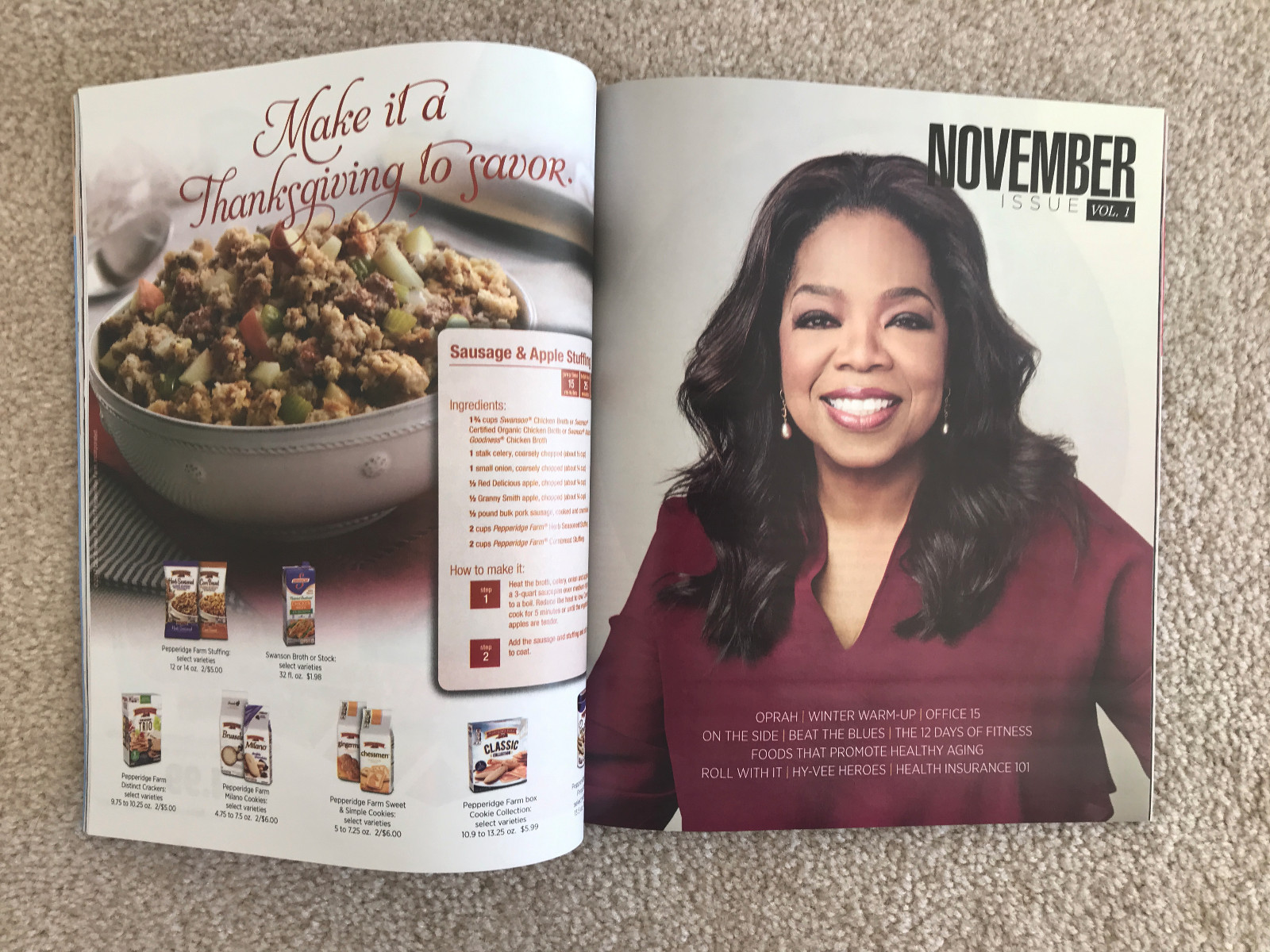 HyVee Balance Magazine Oprah Winfrey November 2017 Fitness Nutritious Meals New thumbnail 3