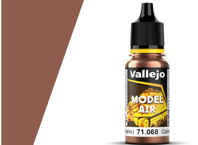 Vallejo 18ml MA068 Model Air - 068  Copper (Metallic)