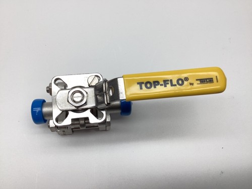 Top-Line 3 Pc Stainless Steel Sanitary Ball Valve 3/4” CF8M 1000 WOG TF4 - Picture 2 of 8