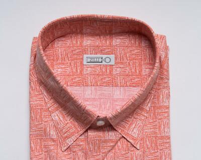 european slim fit dress shirts Brown Semi-Solid Dobby Slim Fit Dress Shirt main image 0