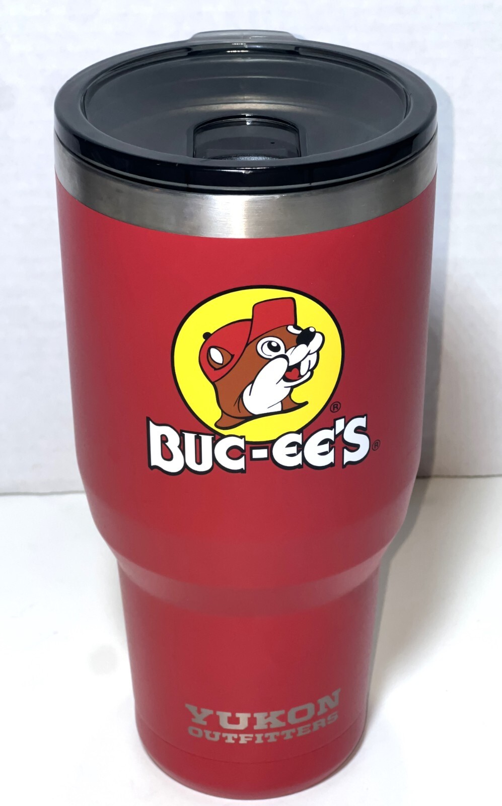 Buc-ee's Yukon Red Outfitters Beaver 40oz Insulated Tumbler Travel Cup Mug Large
