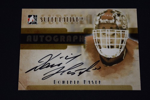 Dominik Hasek 2007-08 In the Game Superlative Autograph Signature Silver /50 - Picture 1 of 2